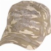 Khaki camouflage cap